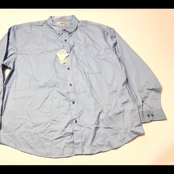 Featherlite Men’s Button Down Shirt Size 2XL Blue - Picture 7 of 7